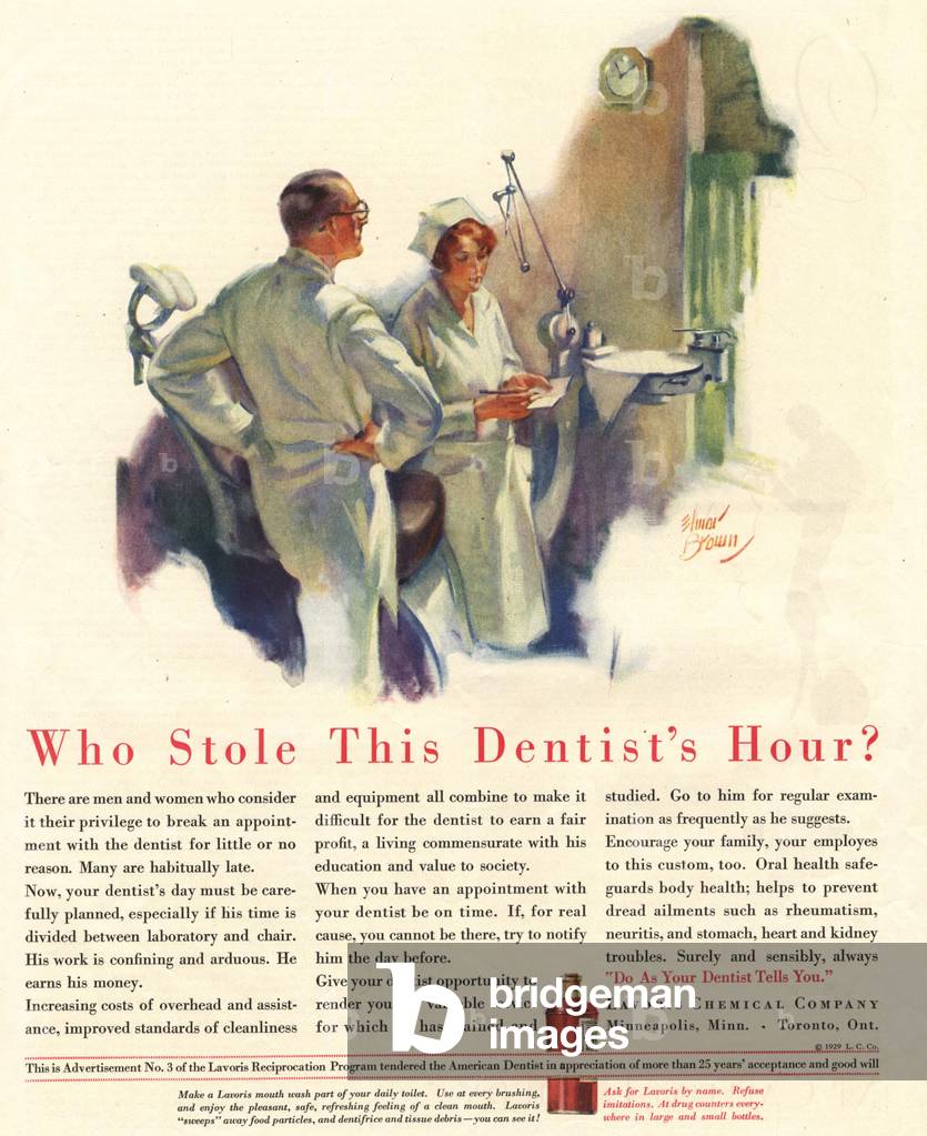 Lavoris Magazine, advert, USA, 1920s
