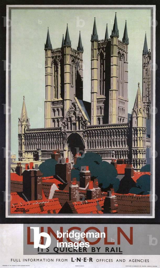 Lincoln Cathedrals Poster, UK, 1930s