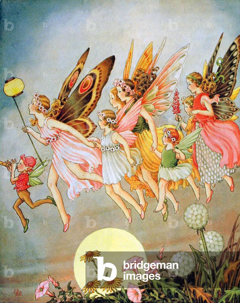 1920s UK Fairies Book Plate, 1920s