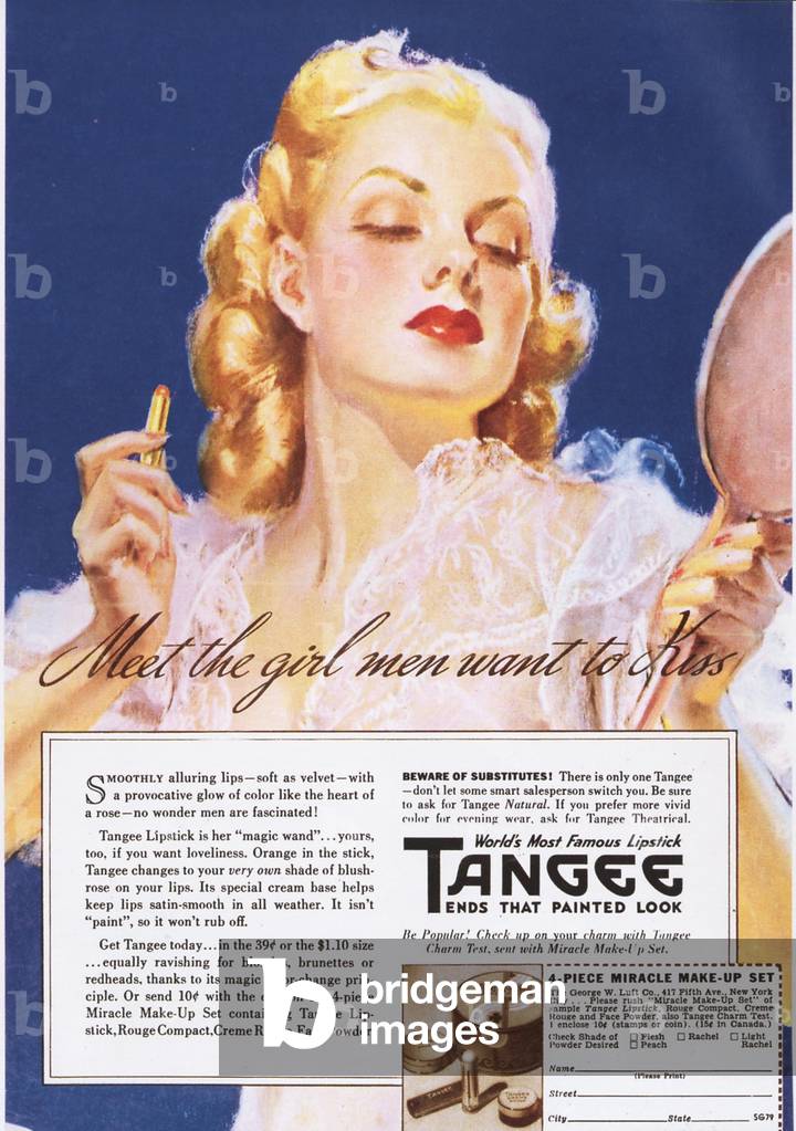 Tangee Magazine, advert, USA, 1930s