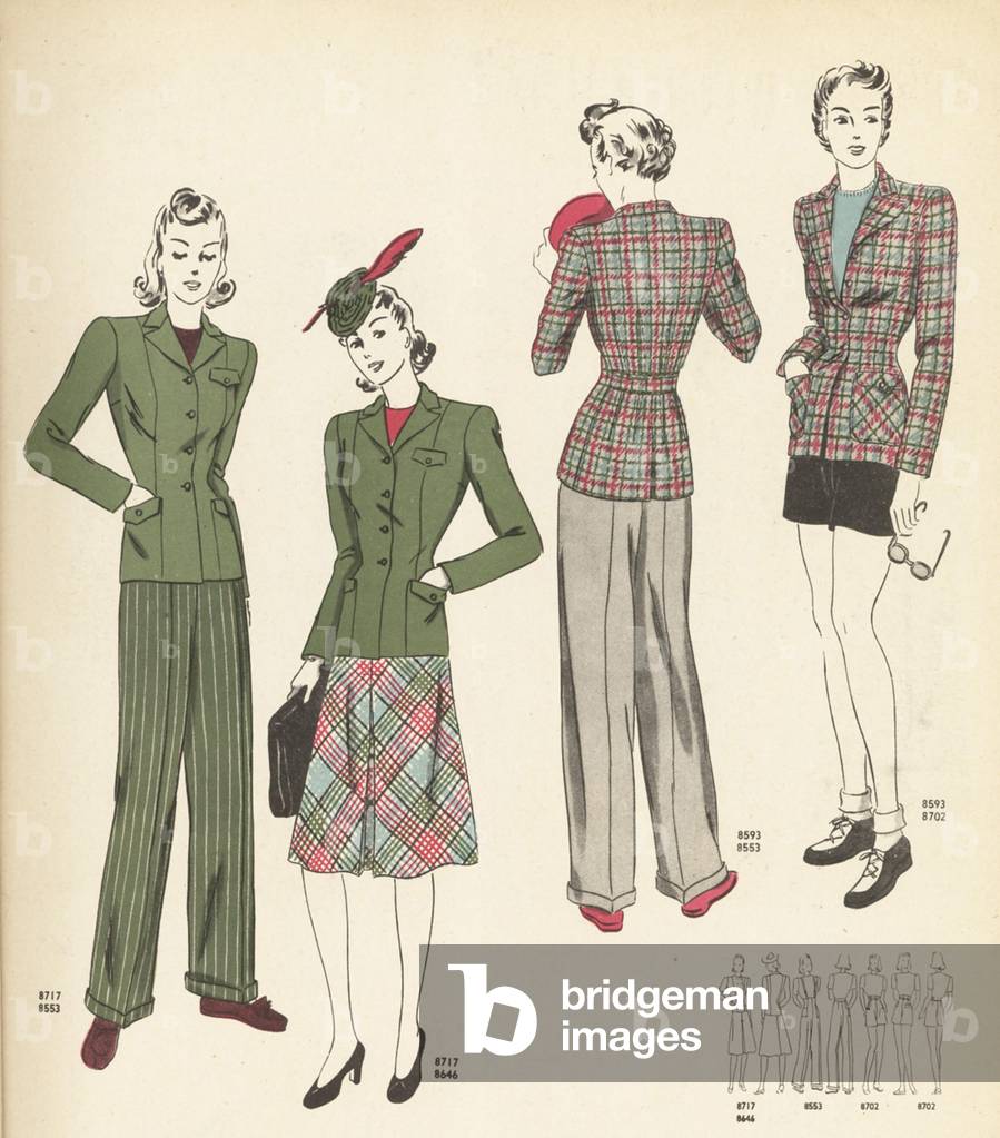 Dressmaking, Magazine Plate, UK, 1940s