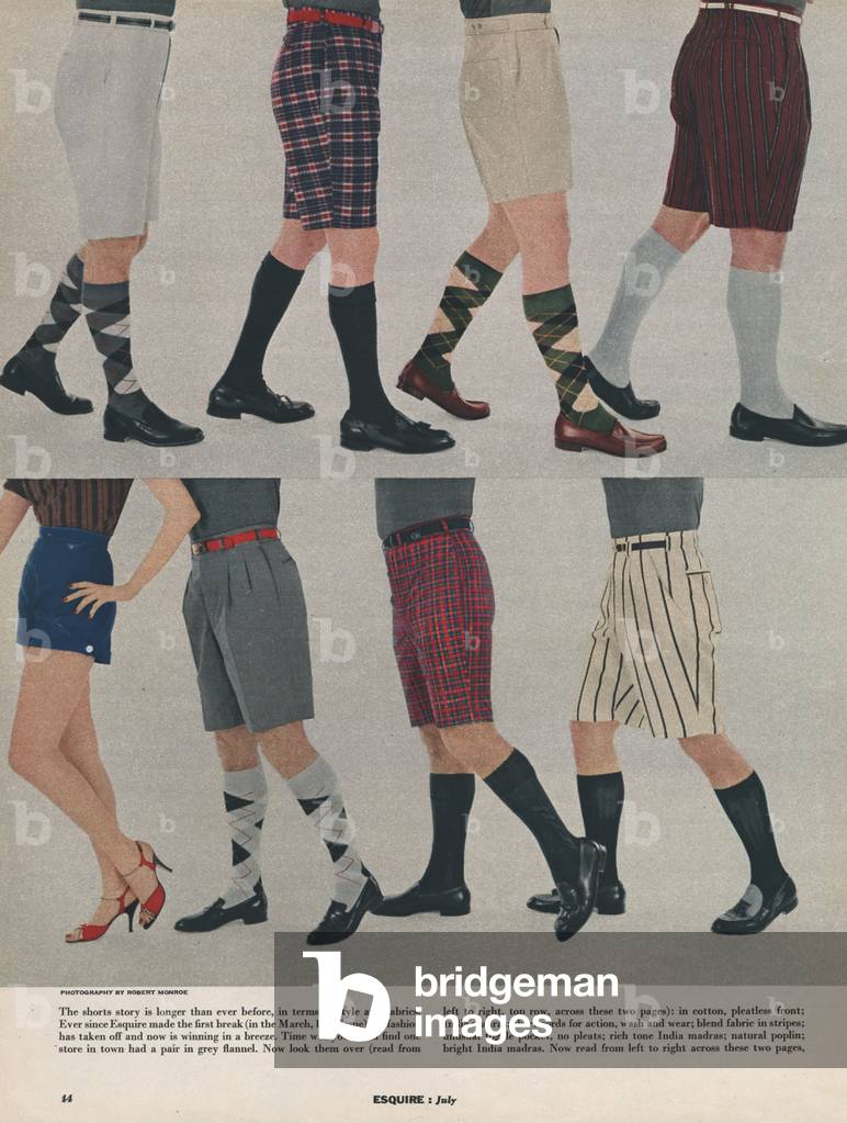 Men's Socks, Magazine Plate, USA, 1950s