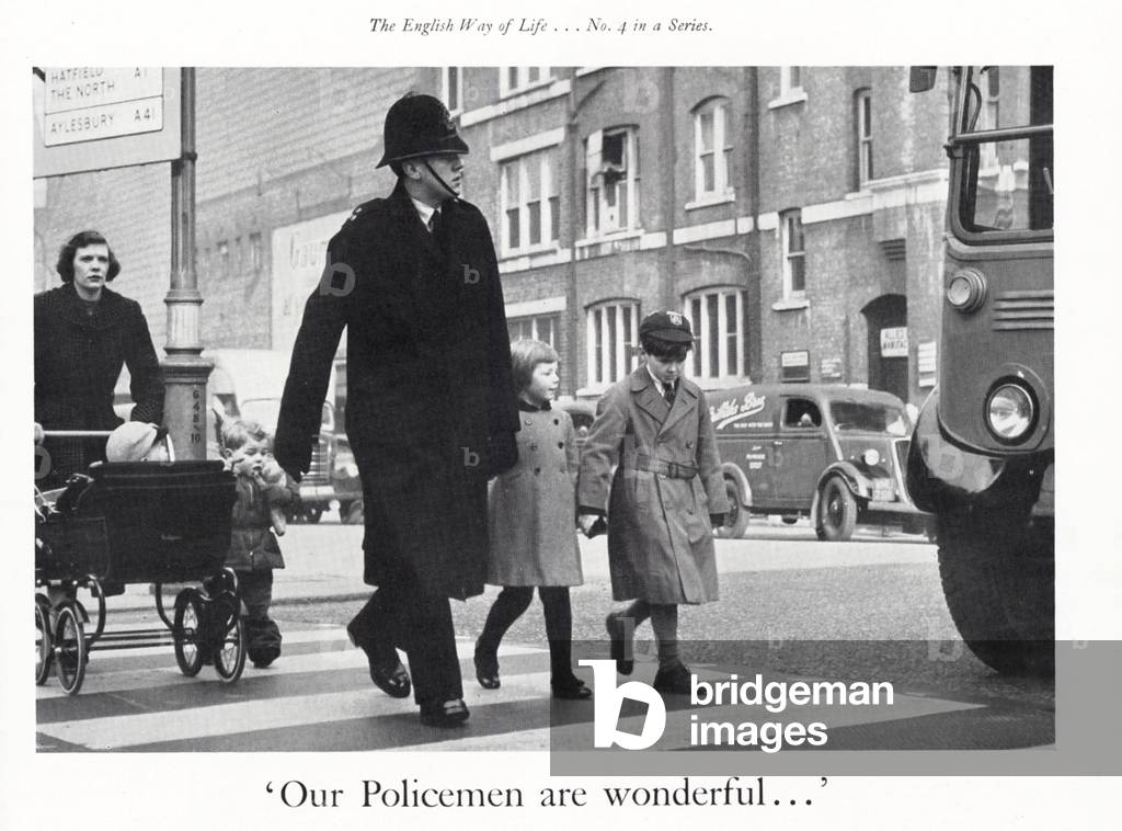 Road Safety Magazine Plate, UK, 1950S