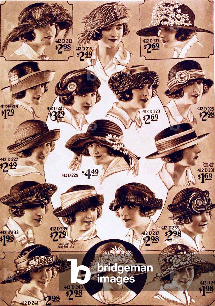 Womens Fashion Magazine Plate, USA, 1920s