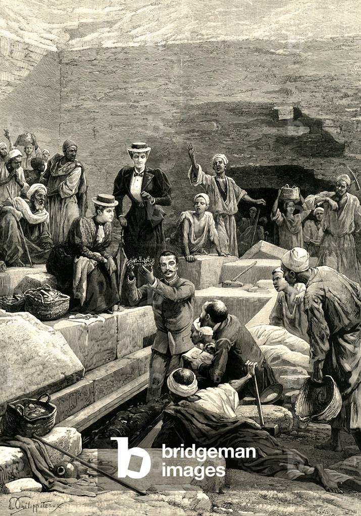 M. De Morgan's Discoveries at Dashur, Magazine Plate, UK, 1890s