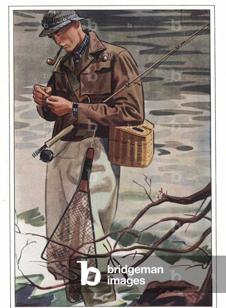 Fishing Magazine Plate, USA, 1930s