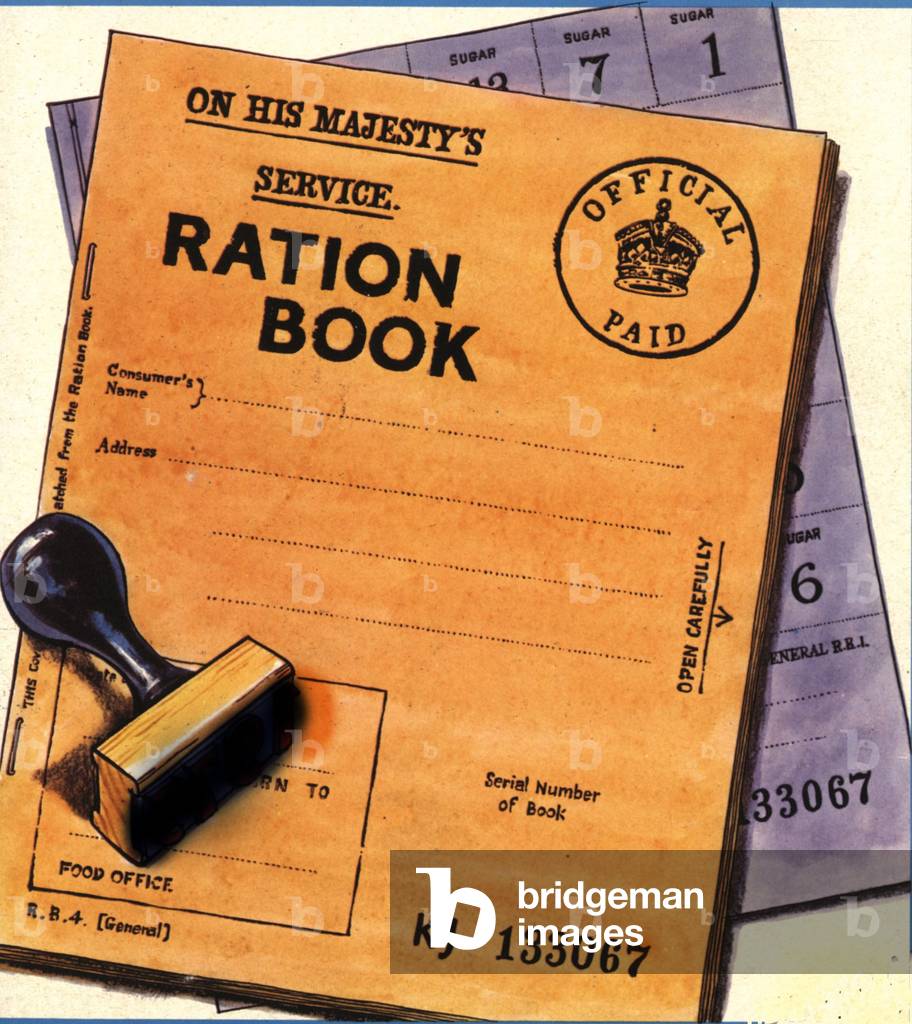 Ration Book Magazine Plate, UK, 1940s