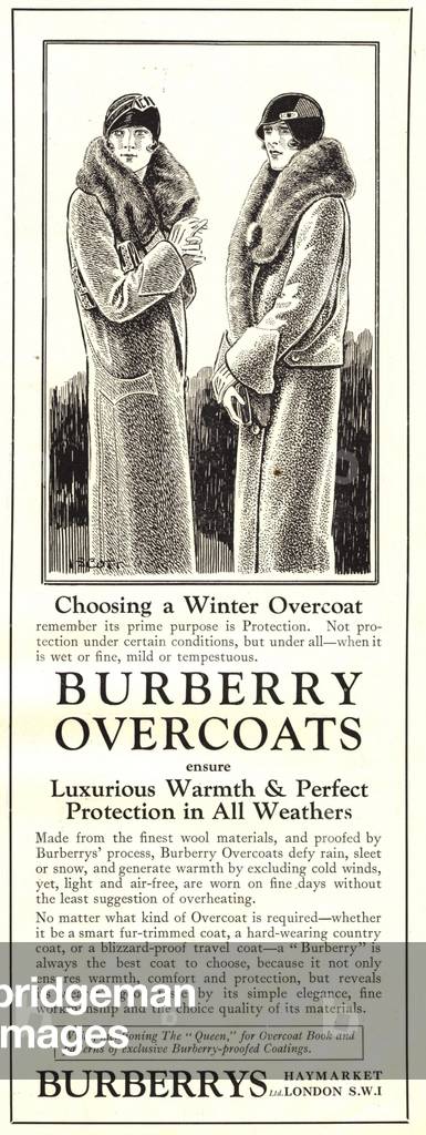 Burberry Magazine, advert, UK, 1920s