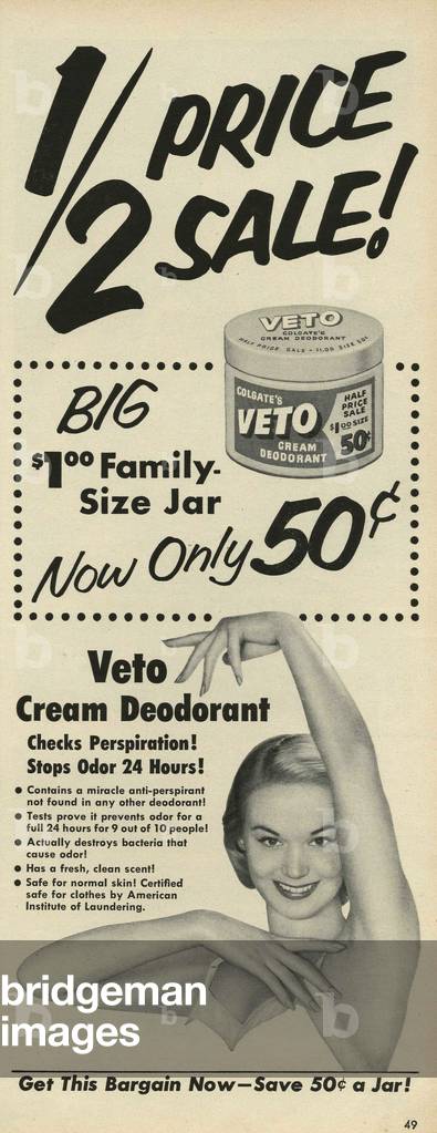 Veto Magazine, advert, USA, 1950s