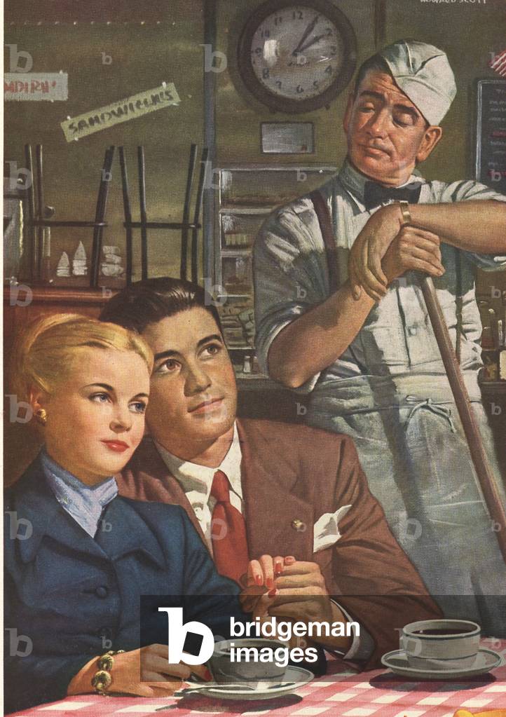 Coffee Magazine, advert (detail), USA, 1940s