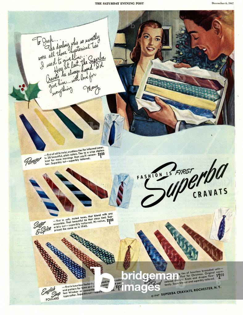 Superba Magazine, advert, USA, 1940s
