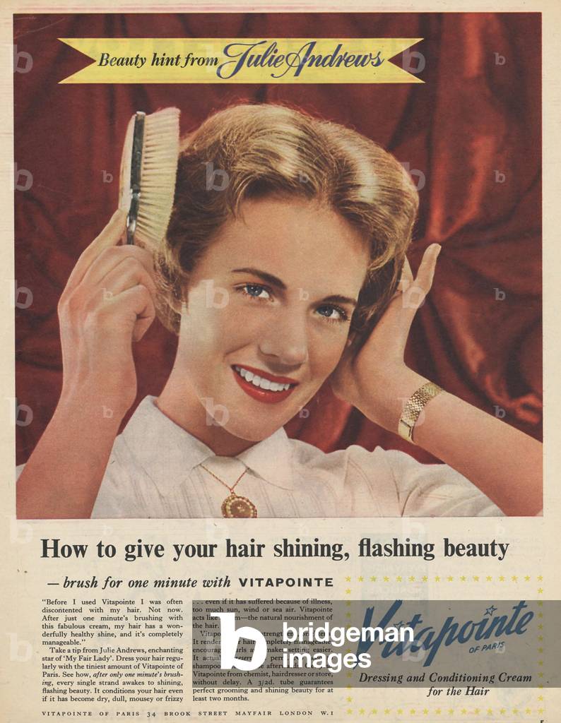 Vitapointe Magazine, advert, UK, 1950s