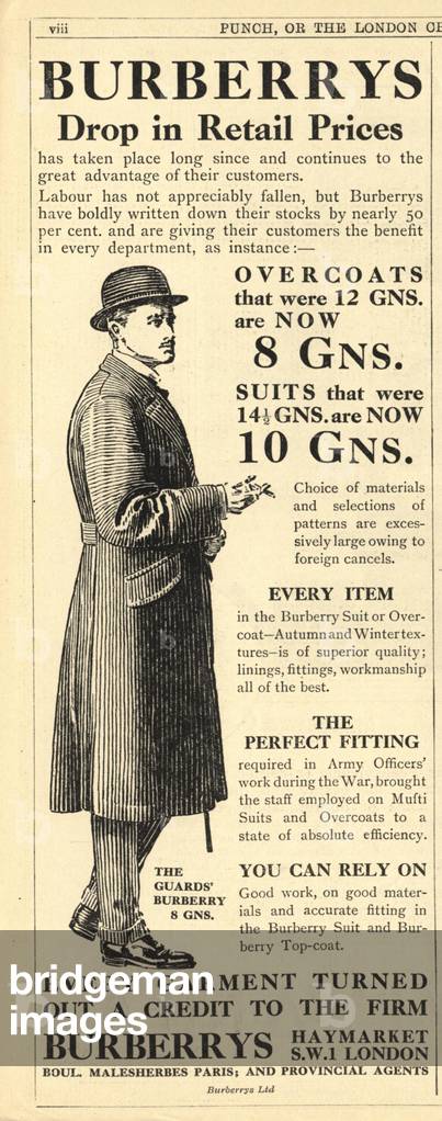 Burberry Magazine, advert, UK, 1920s