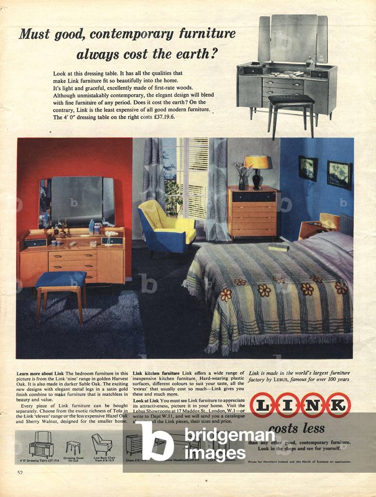Link Magazine, advert, UK, 1950s
