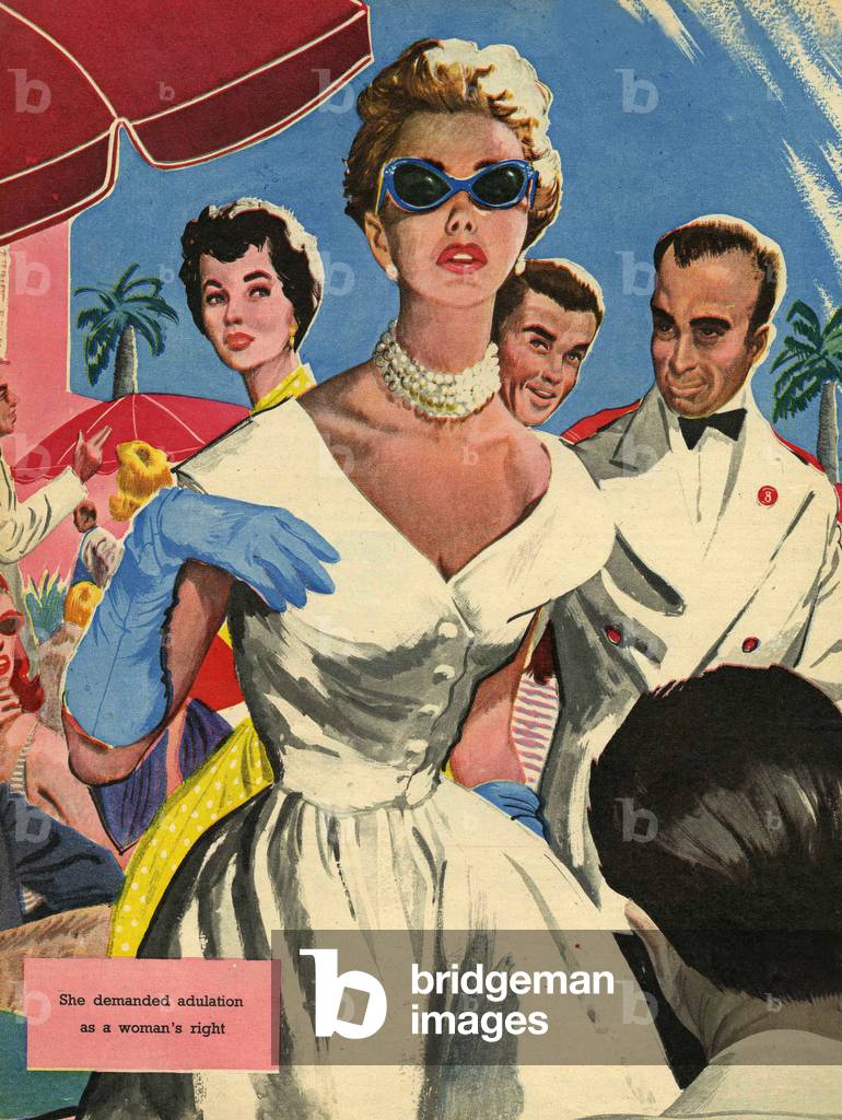 Illustration from magazine, 1952 (colour litho)