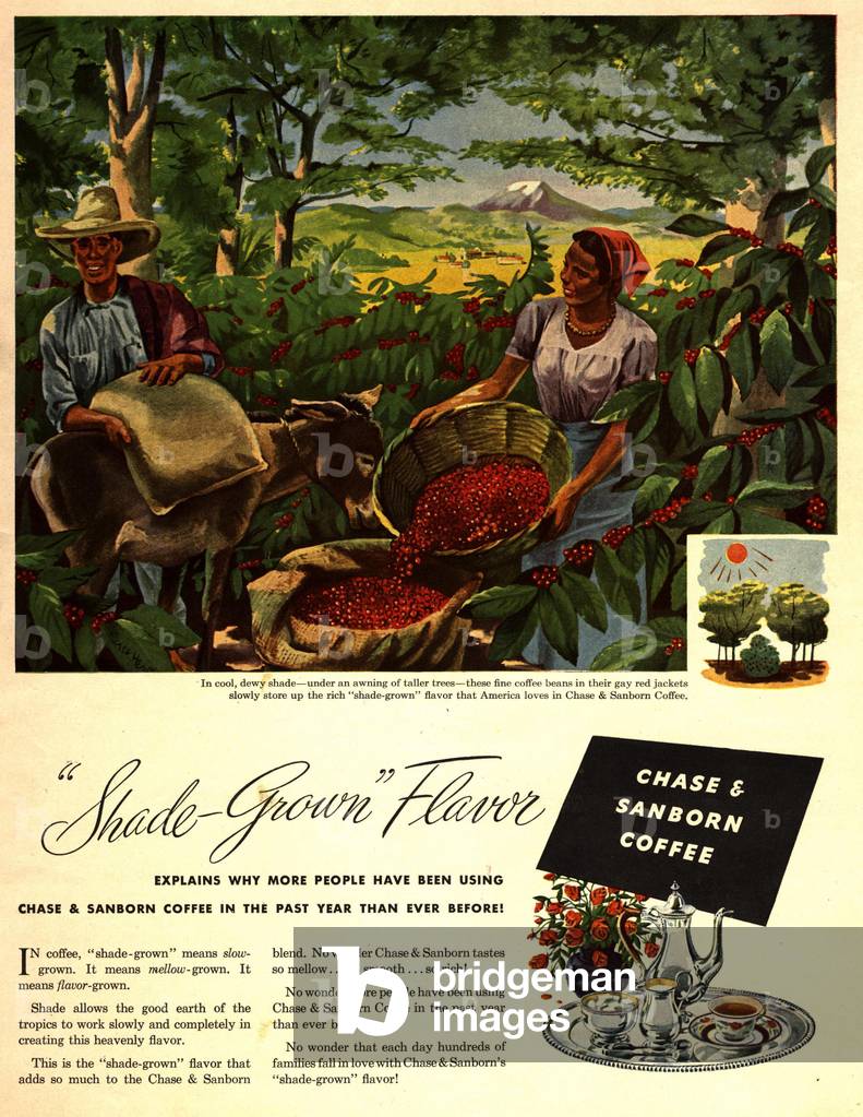 Chase and Sanborn Magazine, advert, USA, 1940s