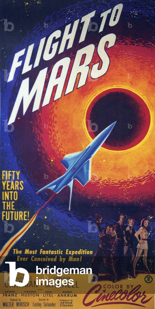 Flight To Mars Film Poster, USA, 1951