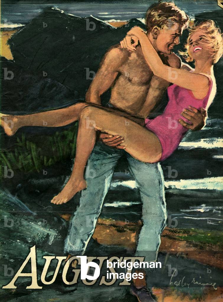 August Romance Magazine Plate, UK, 1950s