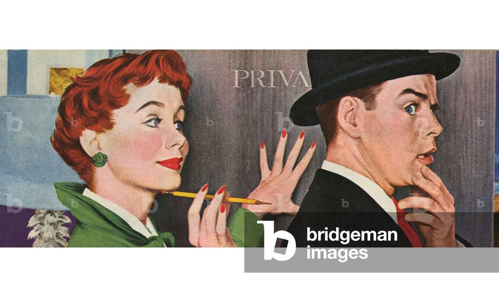 Boss and Secretary, Magazine Plate, UK, 1950s