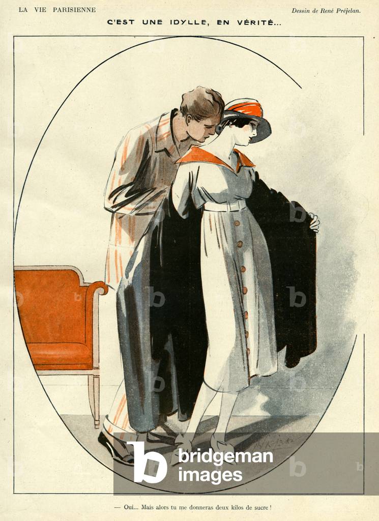 La Vie Parisienne Magazine Plate, France, 1910s (print)