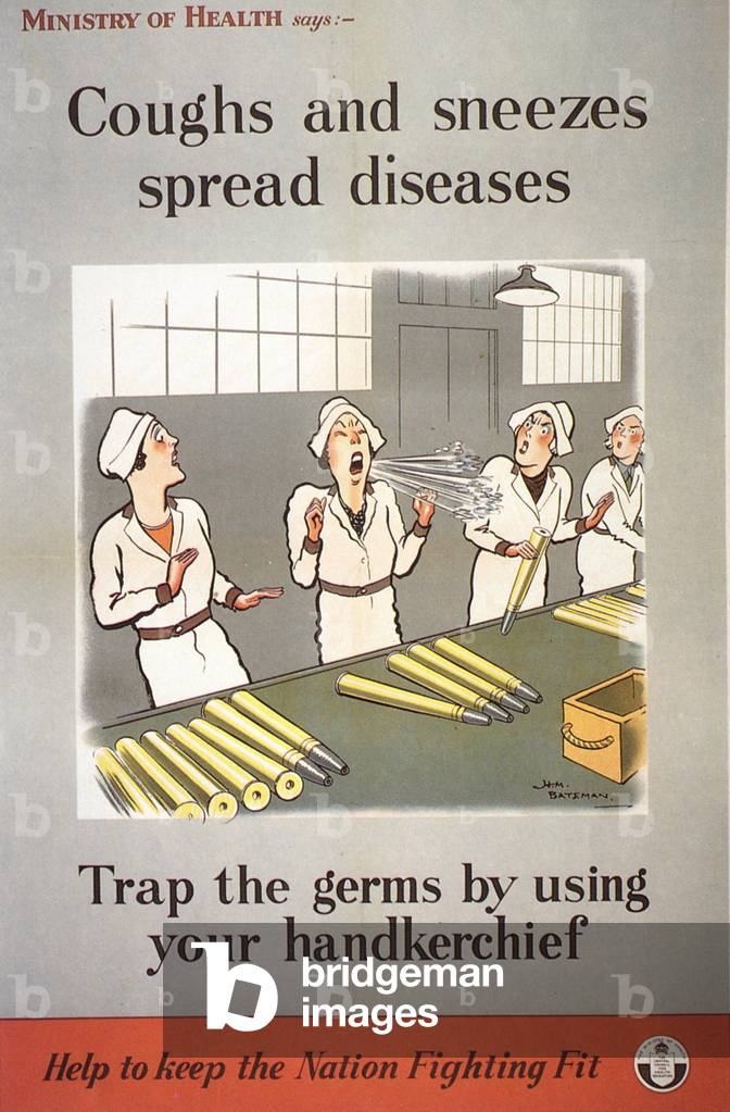 Coughs and Sneezes Poster, UK, 1940s