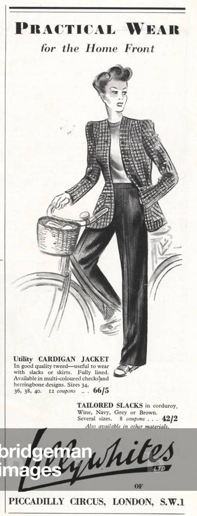 Lillywhites Magazine, advert, UK, 1940s
