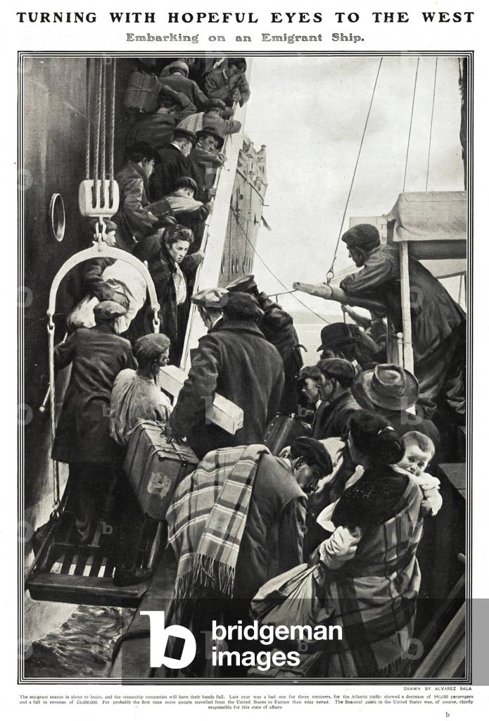 The Emigrant Ship Magazine Plate, UK, 1900s