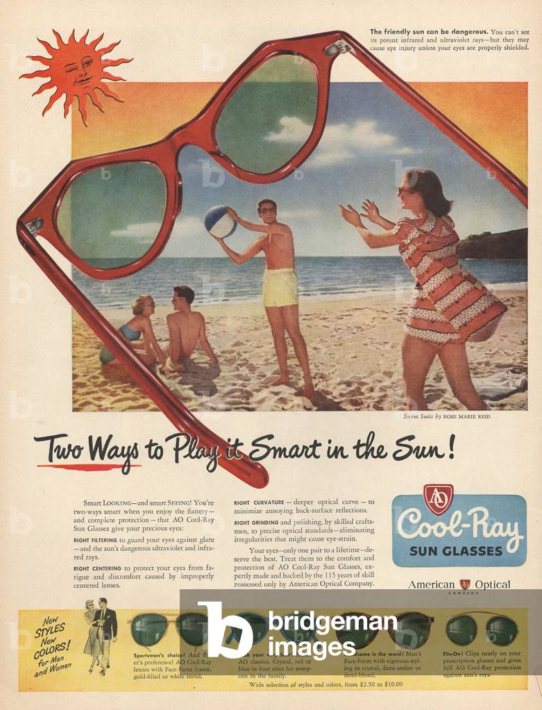 Cool-Ray Magazine, advert, USA, 1940s