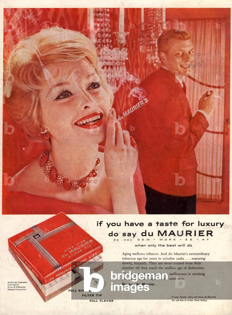 Du Maurier Magazine, advert, UK, 1950s