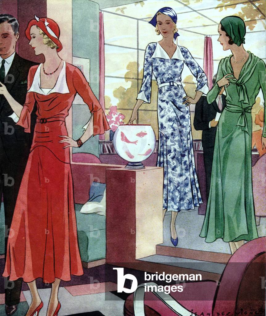 Womens Fashion Magazine Plate, USA, 1930s