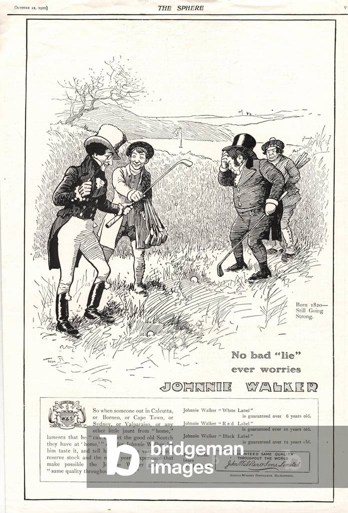 Johnnie Walker Magazine, advert, UK, 1930s