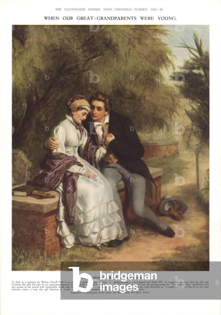The Proposal, Magazine Plate, UK, 1870s