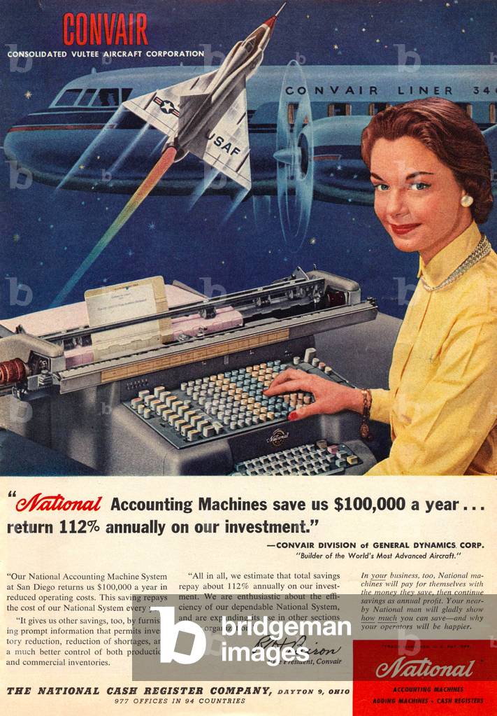 National Magazine Advert, USA, 1950s
