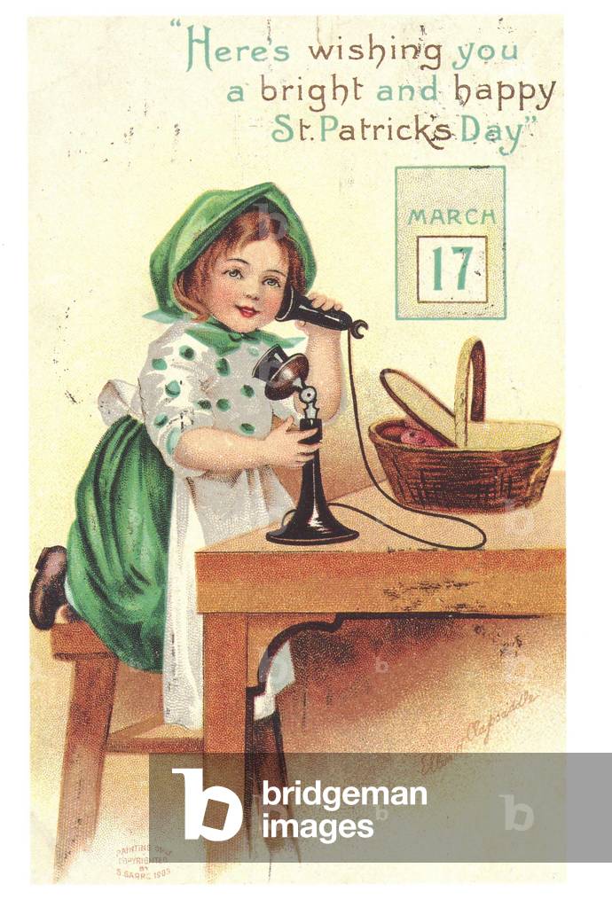 St Patrick's Day Greetings Card, USA, 1900s