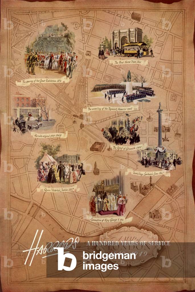 Harrods Magazine, advert, UK, 1940s