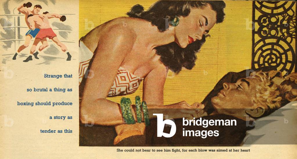 Romance Magazine Plate, UK, 1950s