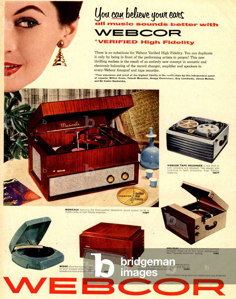 Webcor Magazine, advert, USA, 1950s