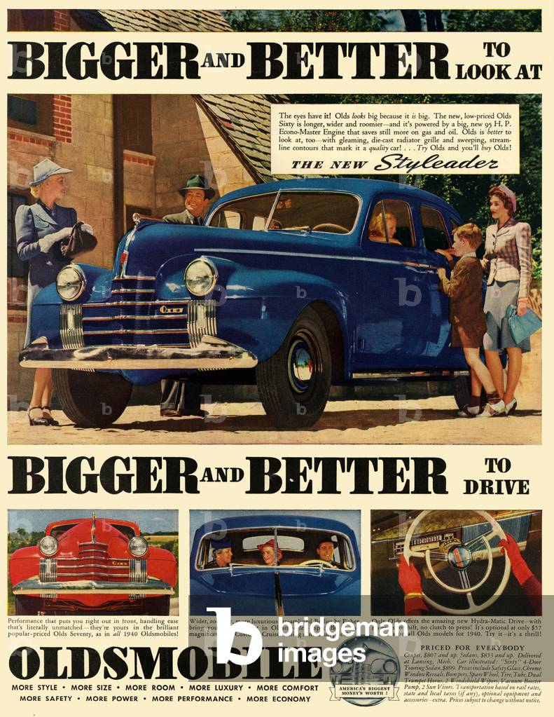Oldsmobile, 1940s (print)