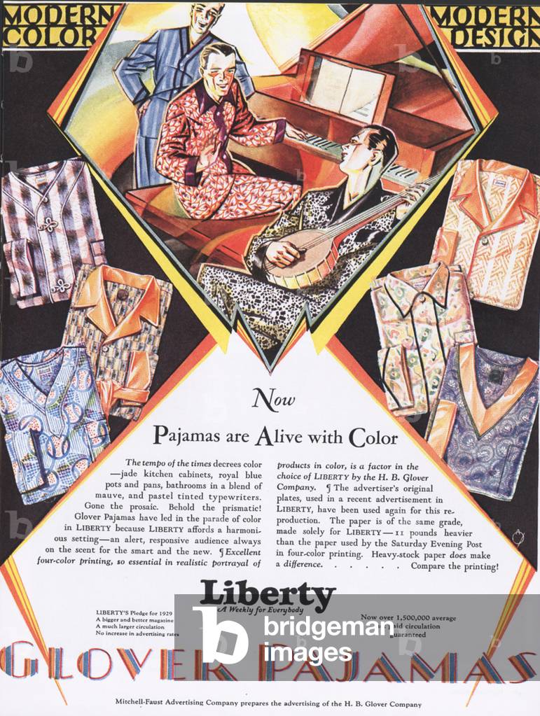 Liberty Glover Magazine, advert, USA, 1920s