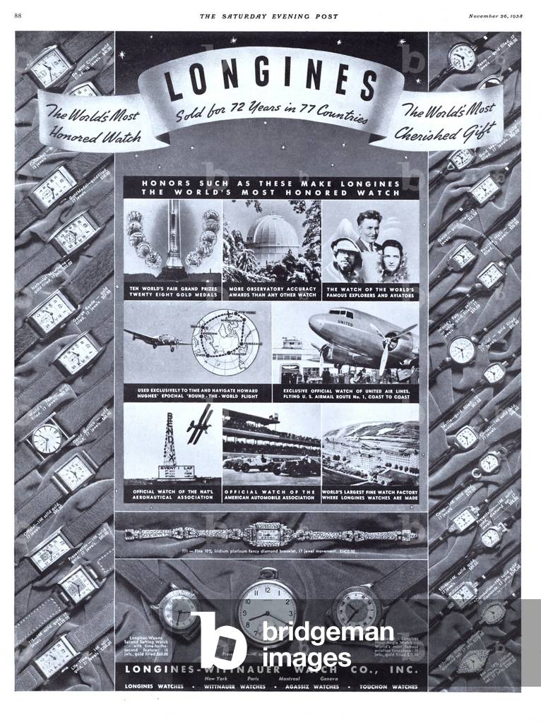 Longines Magazine, advert, UK, 1930s