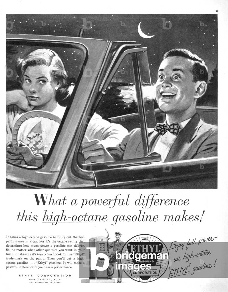 Ethyl Magazine Advert, USA, 1950s
