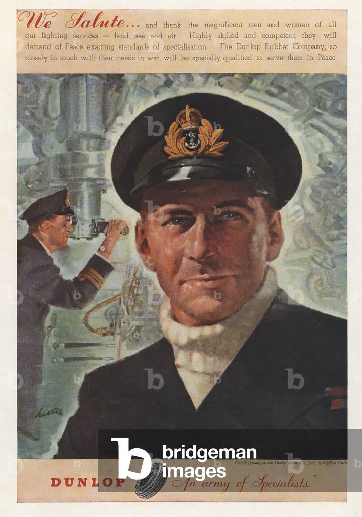 Dunlop Magazine, advert, UK, 1940s