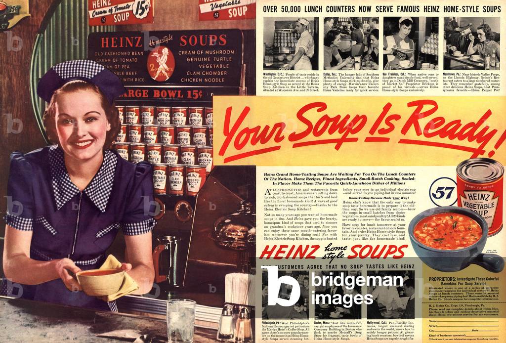 Heinz Magazine, advert, USA, 1940s