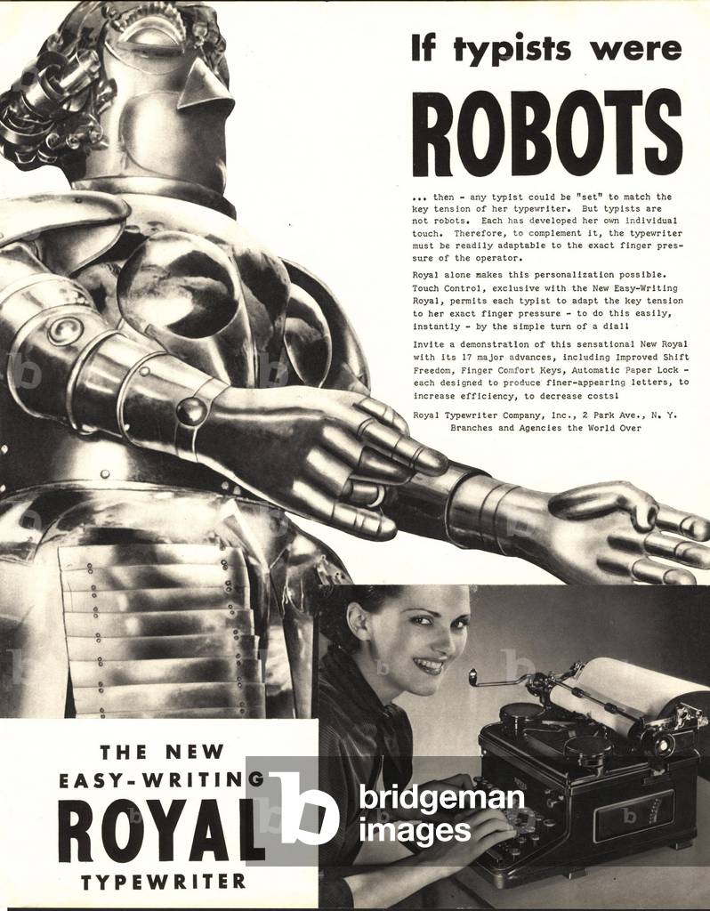 Royal Typewriters Magazine, advert, USA, 1930s