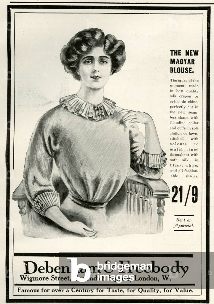 Debenhams and Freebodys Magazine Advert, UK, 1910s
