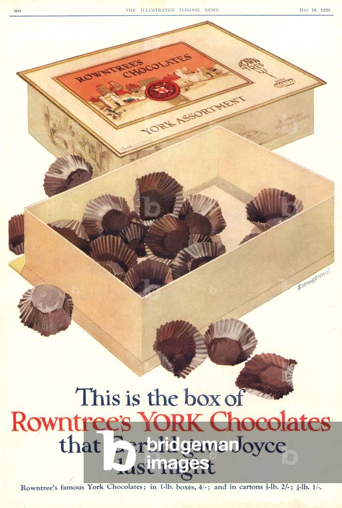 Rowntree's York Chocolate Magazine, advert, UK, 1920s