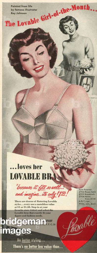 Lovable Magazine, advert, USA, 1950s