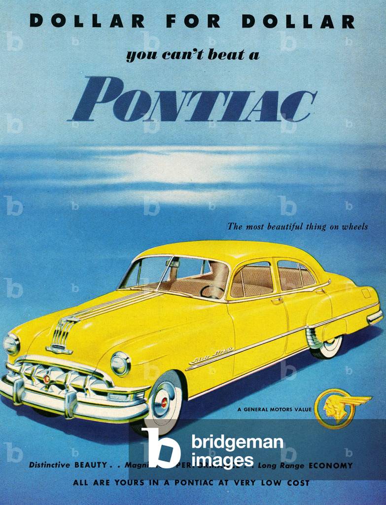 Pontiac Magazine Advert, USA, 1950s
