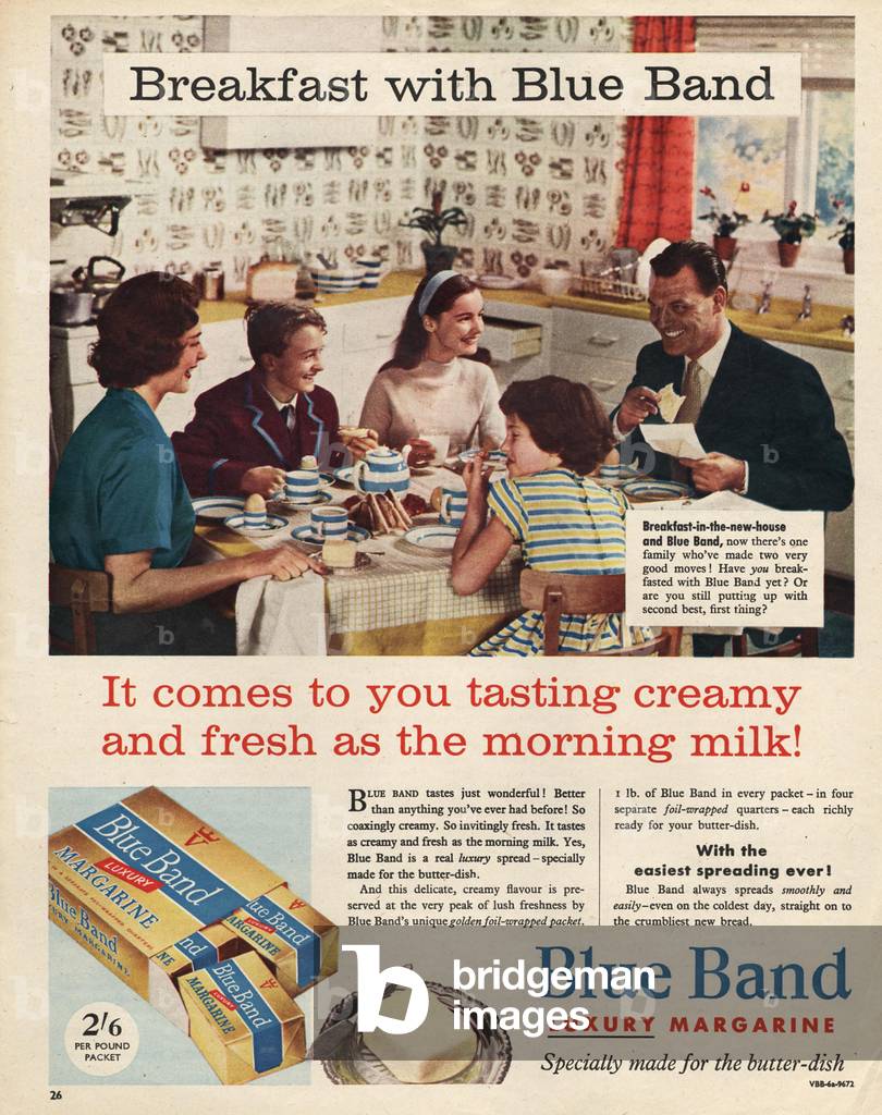 Blue Band Magazine, advert, UK, 1950s