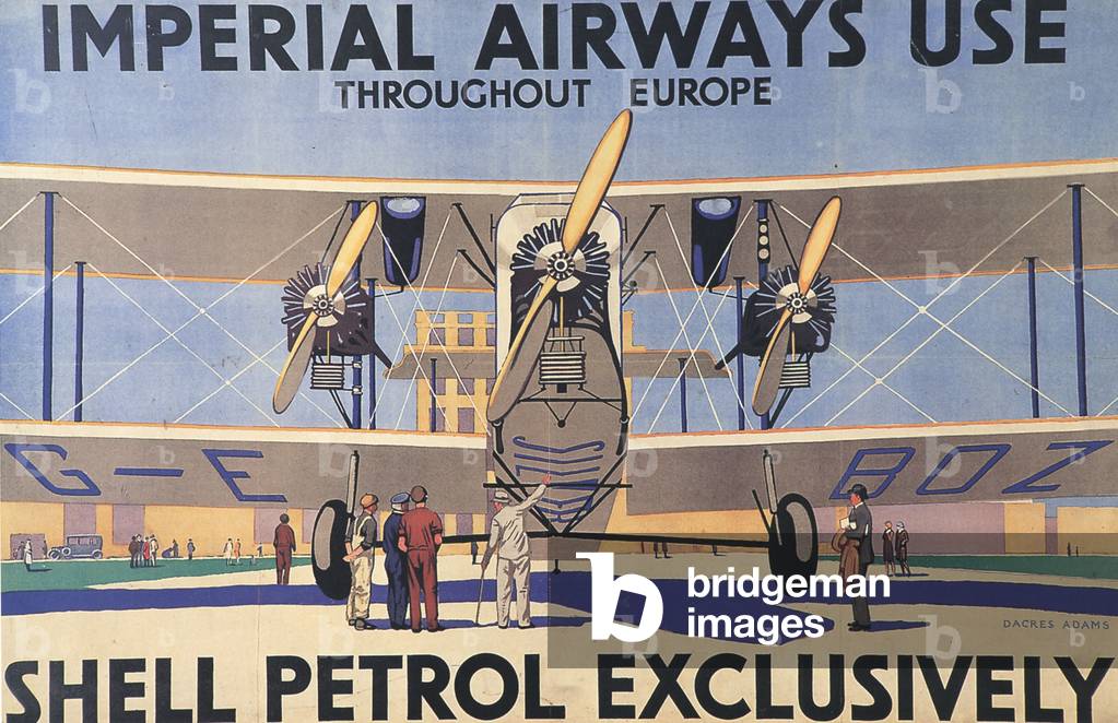 Imperial Airways  Shell Magazine, advert, UK, 1920s